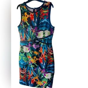 Beautiful tropical dress by Nichole Miller